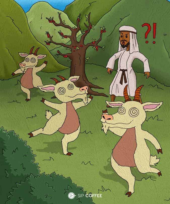 Kaldi and his dancing goats