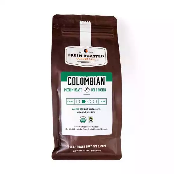 Organic Colombian Sierra Nevada Whole Bean Coffee Medium Roast