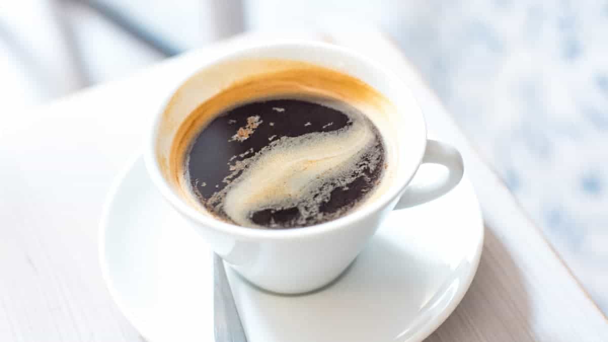 black coffee in a cup