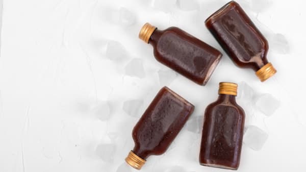 cold brew coffee in bottles