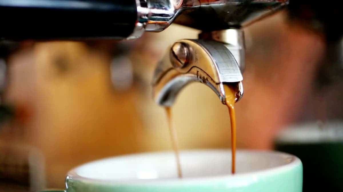 espresso being brewed