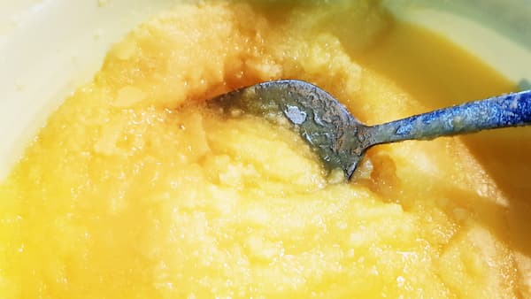 ghee with spoon