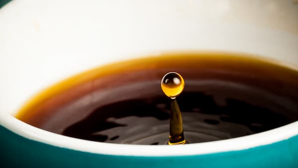 cup of dripped coffee