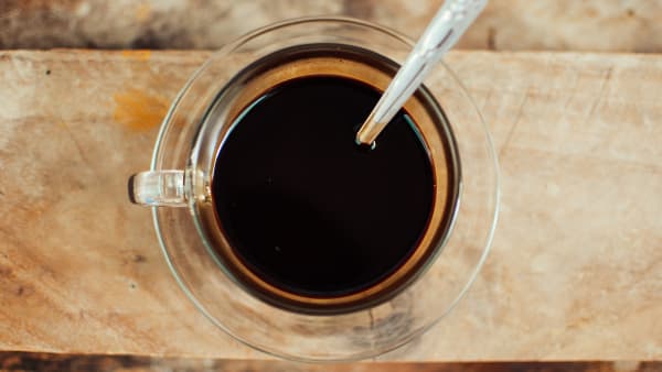 black brewed coffee