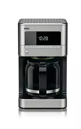 Braun BrewSense Drip Coffeemaker, 12 cup, Stainless Steel