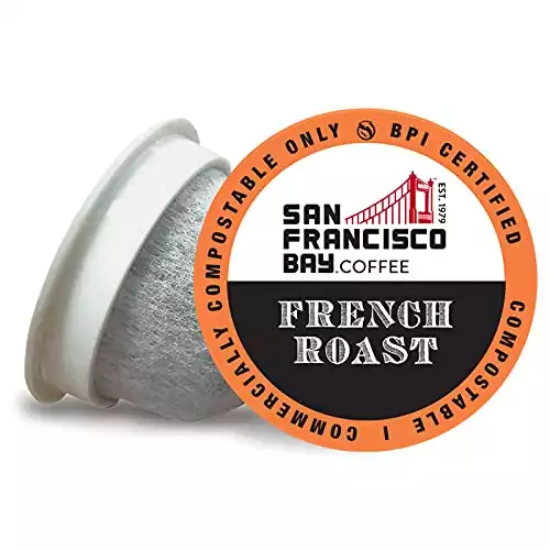 SF Bay Coffee French Roast/Dark Roast 80 Ct Compostable Pods