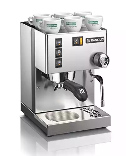 Rancilio Silvia Espresso Machine with Iron Frame and Stainless Steel Side Panels