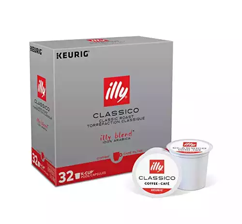 illy 100% Arabica Bean Italian Blend Roasted  Drip K Cup Pods, 32 Count