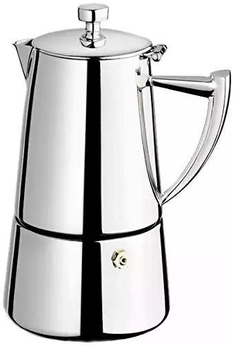 Cuisinox Roma 4-cup Stainless Steel  Moka Pot Coffee Maker