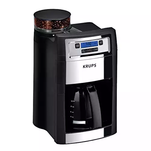 Krups Grind and Brew Auto-Start Maker, 10-Cups, Black