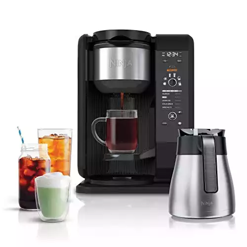 Ninja Hot and Cold Brewed System, Auto-iQ Tea and Coffee Maker with 6 Brew Sizes