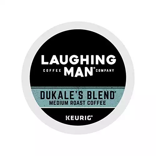 Laughing Man Hugh's Blend, Single-Serve Keurig K-Cup Pods, Medium Roast Coffee, 16 Count