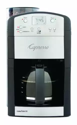 Capresso CoffeeTeam 10-Cup Digital Coffeemaker with Conical Burr Grinder