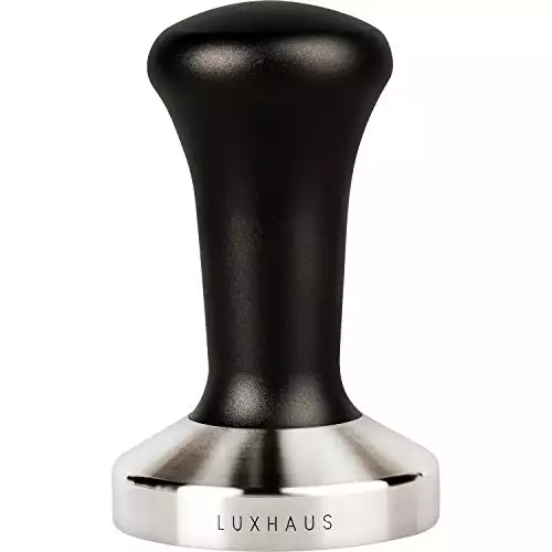 LuxHaus 58mm Espresso Tamper - 100% Flat Stainless Steel Base