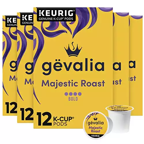 Gevalia Majestic Roast K-Cup Coffee Pods (72 Pods, 6 Packs of 12)