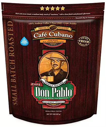 2LB Don Pablo Café Cubano Whole Bean