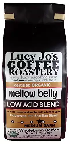 Lucy Jo's Coffee, Organic Mellow Belly Reduced Acid Blend