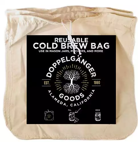 Organic Cotton Cold Brew Coffee Bag - Reusable