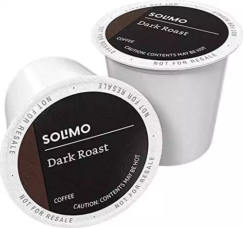 Amazon Brand - 100 Ct. Solimo Dark Roast Keurig 2.0 Pods