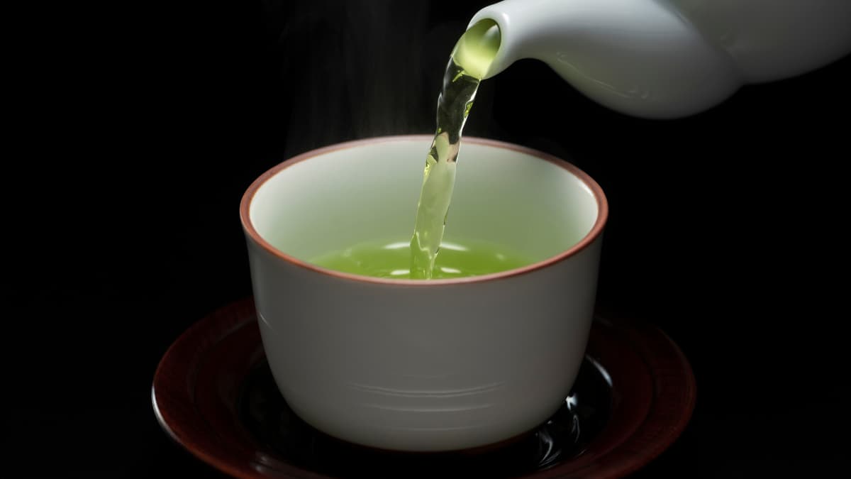 green brewed tea