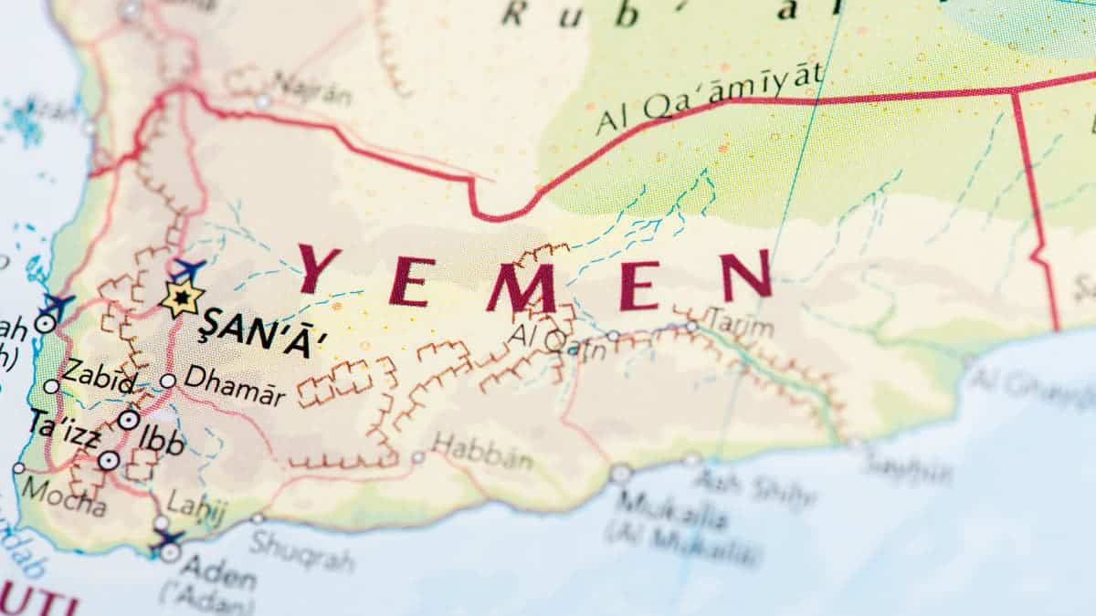 map of Yemen