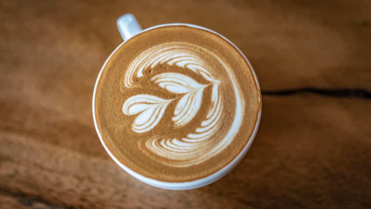 latte art in a cup