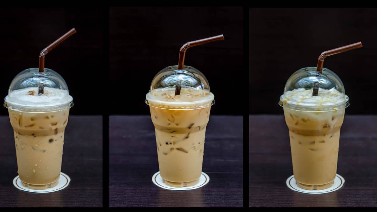 triple iced coffees